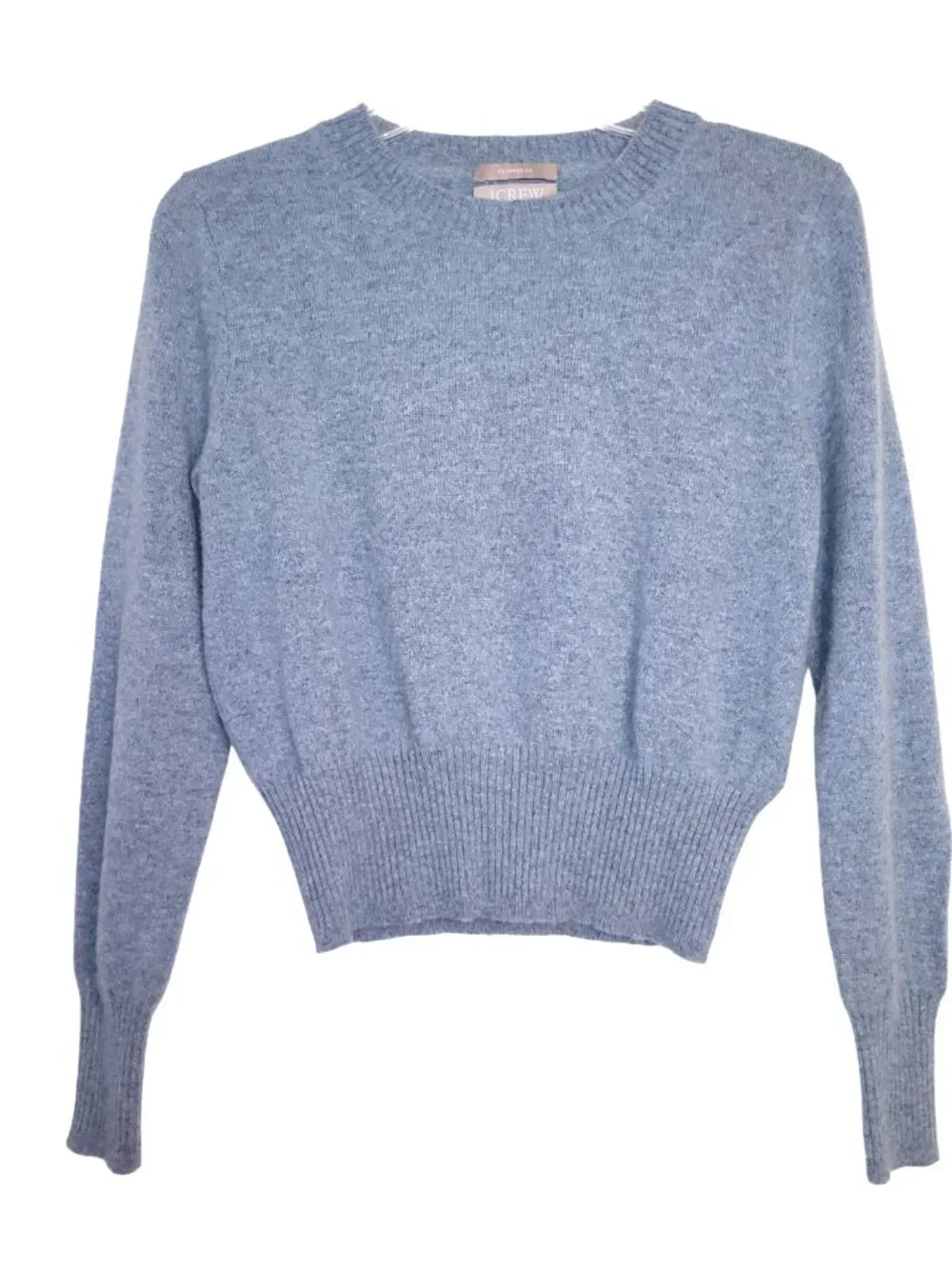 J. CREW Cashmere Crewneck Cropped Fit Sweater - Picture 2 of 8